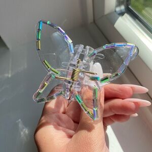 Sparkly butterfly hair claw clip